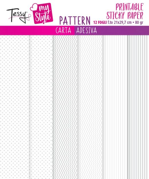 Printable Sticky Paper - carta adesiva PATTERN by Tessy My Style